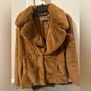 Bagatelle Faux Fur Coat Size Small